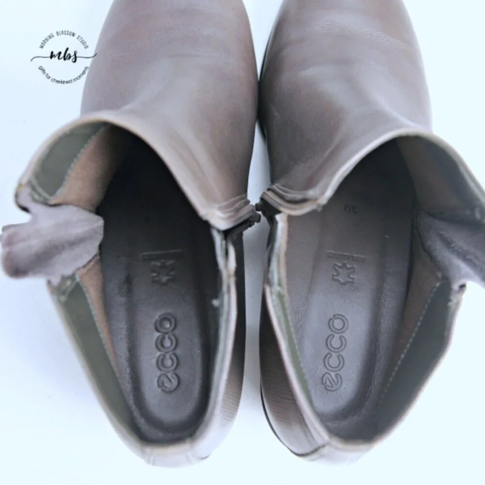 Ecco Touch 36 Leather Boots Tan Women EU 39 US 8‎ - 8.5